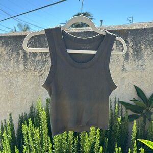 Brandy Melville John Galt olive tank top, OS
